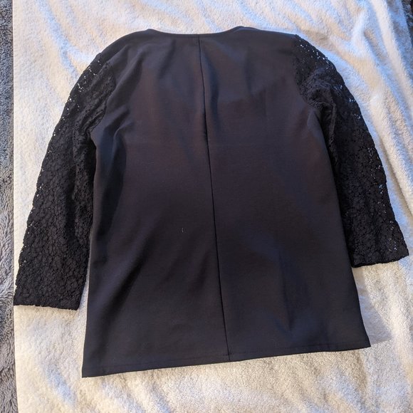 Ann Taylor Top with Lace Sleeves - Picture 2 of 4